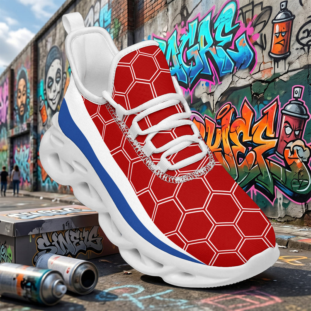 Custom 2026 World Cup France Sneakers DIY Country Flag Running Shoes Lightweight Sport Shoes Gift for Football Fans Personalized Team Name and Logo FN003-F023103-12