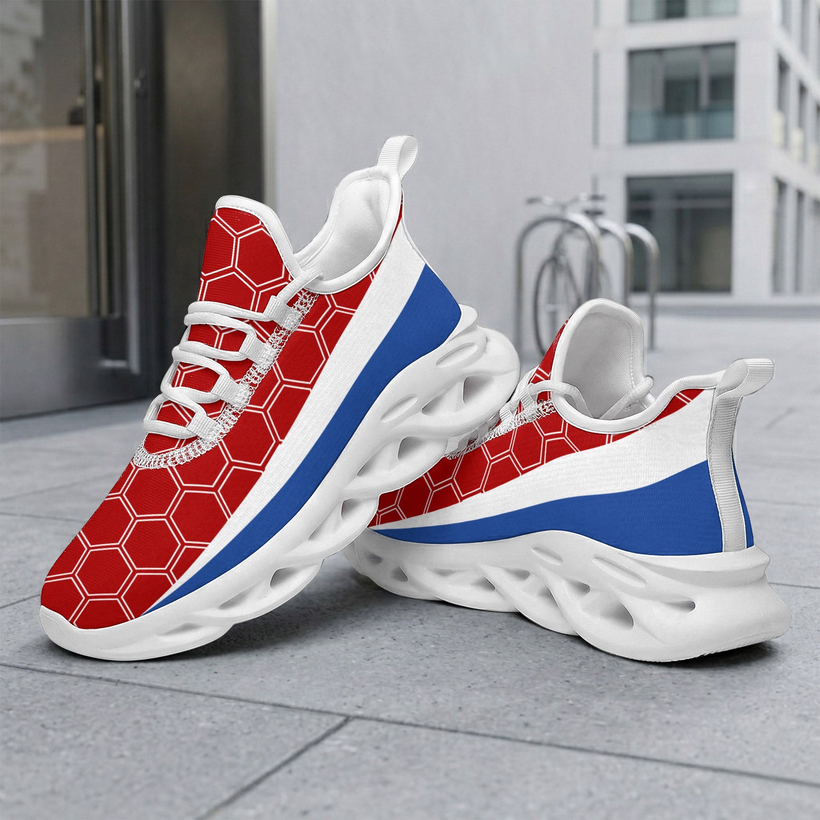 Custom 2026 World Cup France Sneakers DIY Country Flag Running Shoes Lightweight Sport Shoes Gift for Football Fans Personalized Team Name and Logo FN003-F023103-12