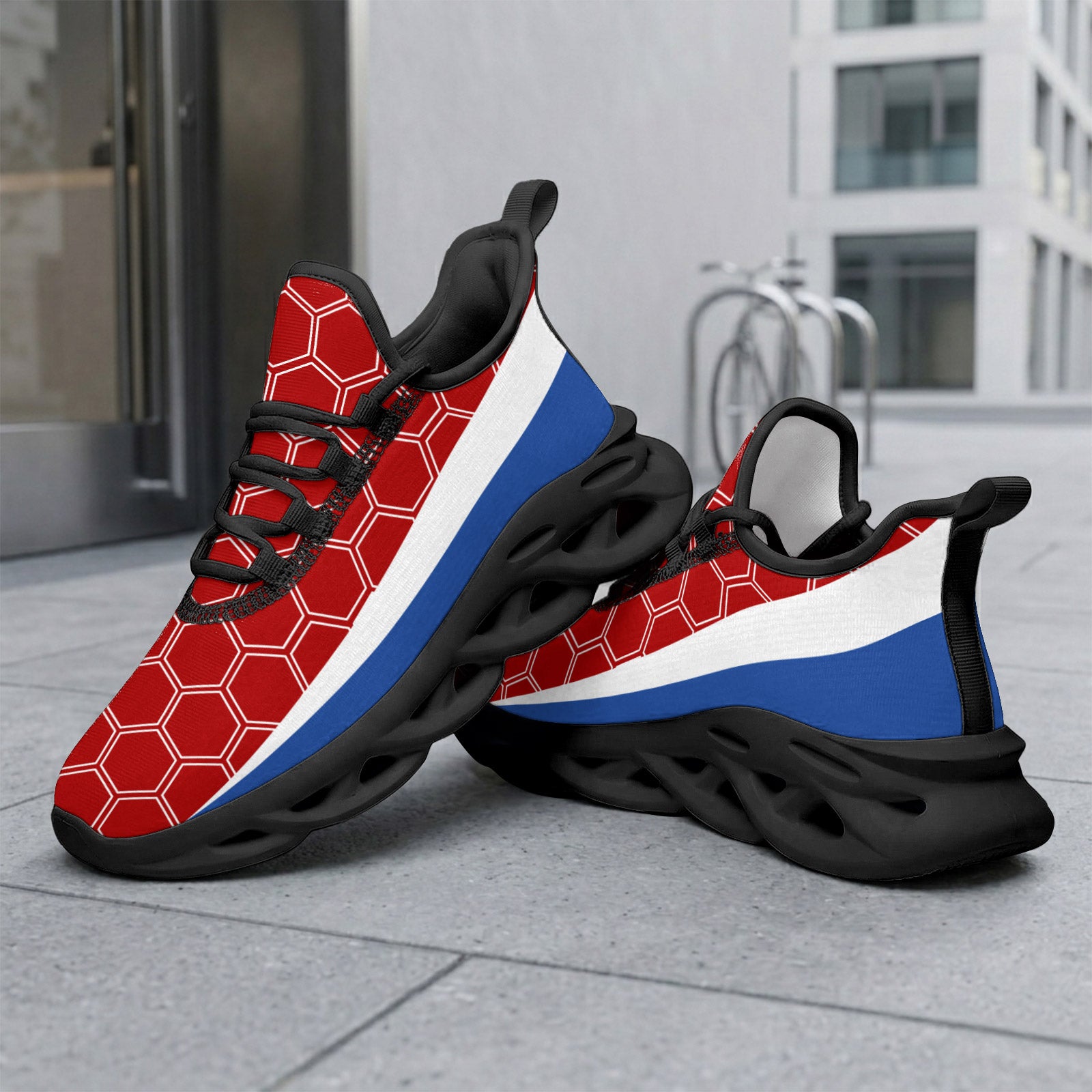 Custom 2026 World Cup France Sneakers DIY Country Flag Running Shoes Lightweight Sport Shoes Gift for Football Fans Personalized Team Name and Logo FN003-F023103-12