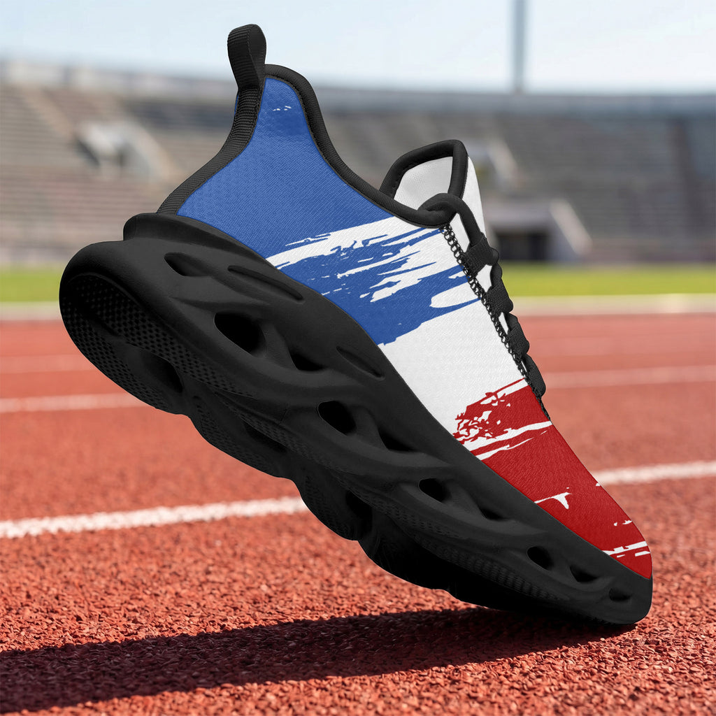 Custom 2026 World Cup France Sneakers DIY Country Flag Running Shoes Lightweight Sport Shoes Gift for Football Fans Personalized Team Name and Logo FN003-F023103-13