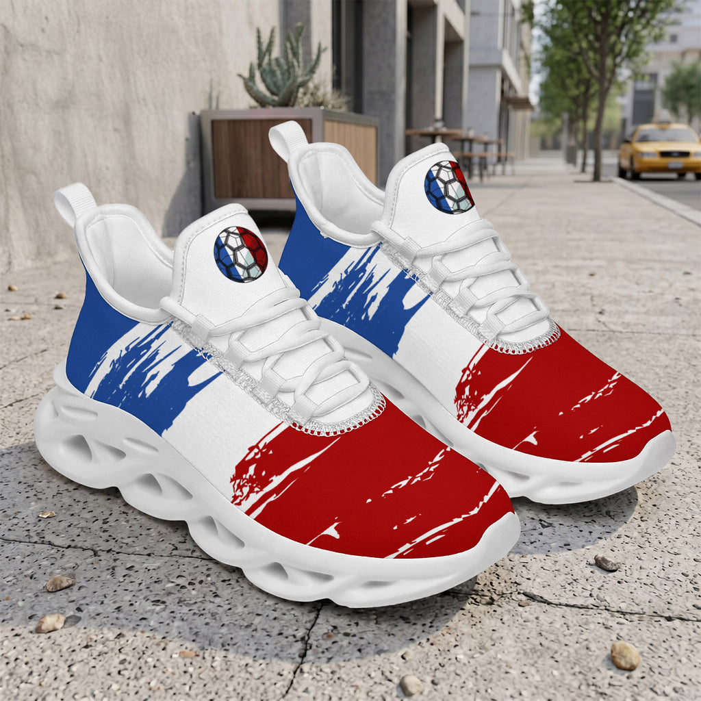 Custom 2026 World Cup France Sneakers DIY Country Flag Running Shoes Lightweight Sport Shoes Gift for Football Fans Personalized Team Name and Logo FN003-F023103-13
