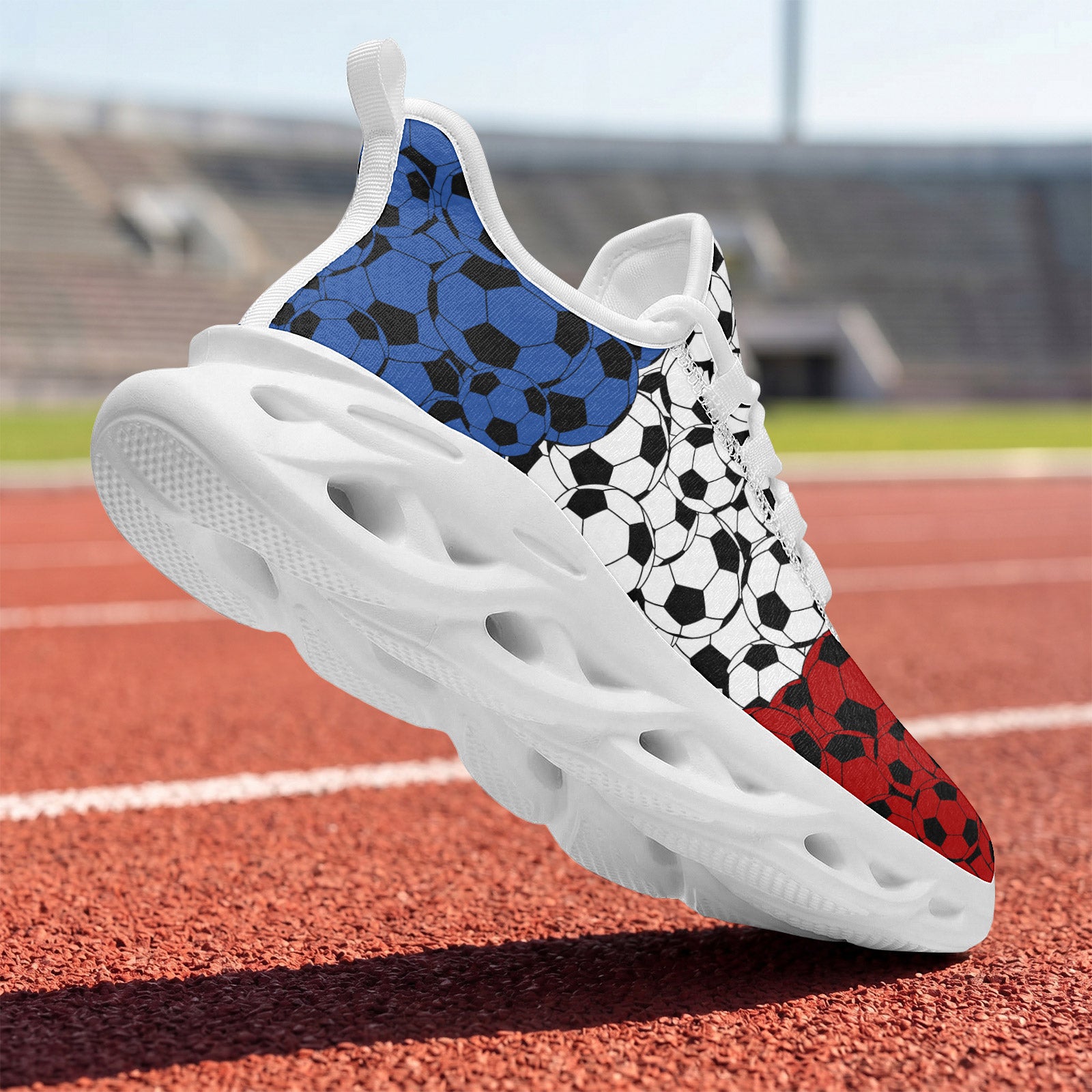 Custom 2026 World Cup France Sneakers DIY Country Flag Running Shoes Lightweight Sport Shoes Gift for Football Fans Personalized Team Name and Logo FN003-F023103-14