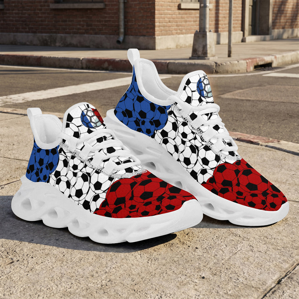 Custom 2026 World Cup France Sneakers DIY Country Flag Running Shoes Lightweight Sport Shoes Gift for Football Fans Personalized Team Name and Logo FN003-F023103-14