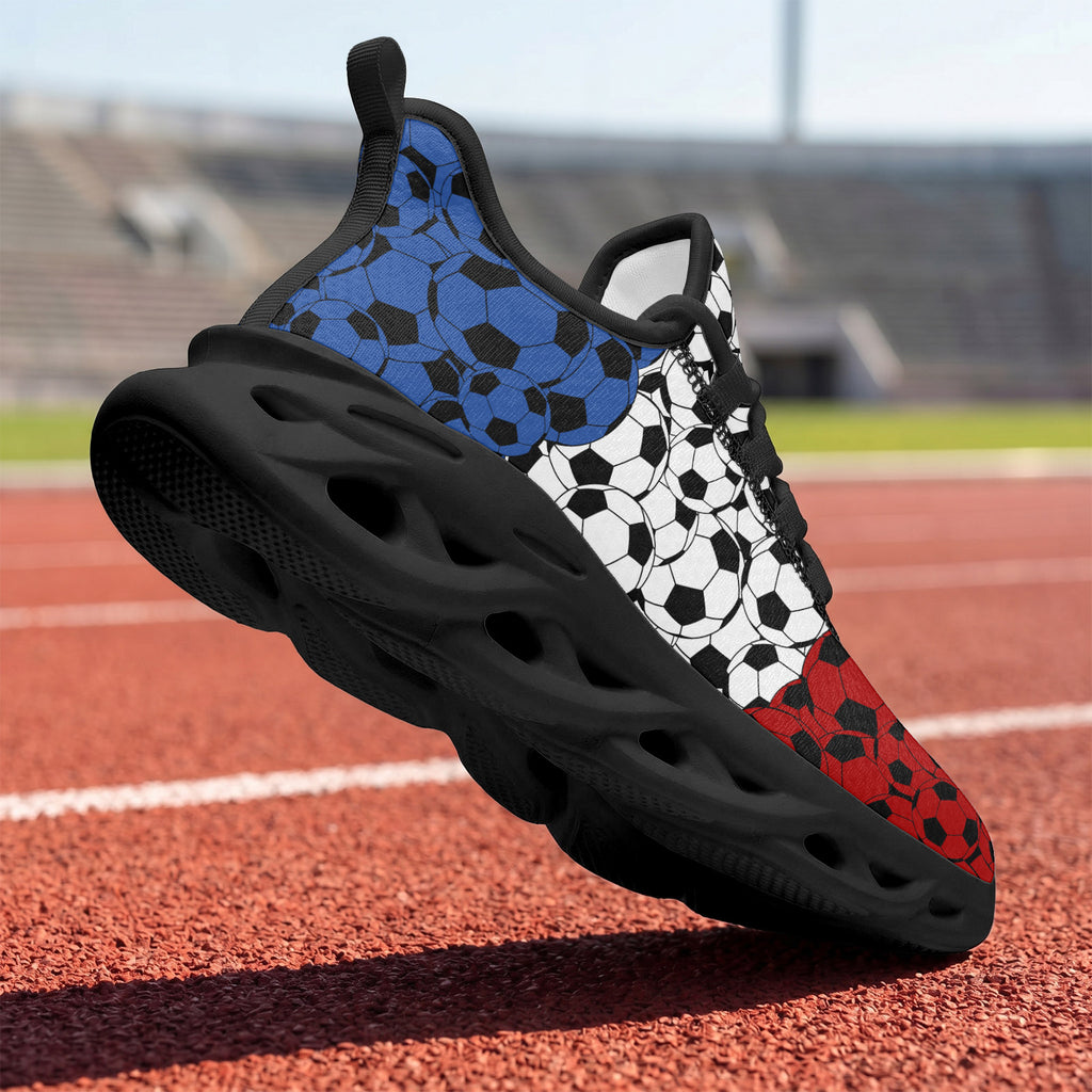 Custom 2026 World Cup France Sneakers DIY Country Flag Running Shoes Lightweight Sport Shoes Gift for Football Fans Personalized Team Name and Logo FN003-F023103-14