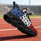 Custom 2026 World Cup France Sneakers DIY Country Flag Running Shoes Lightweight Sport Shoes Gift for Football Fans Personalized Team Name and Logo FN003-F023103-14