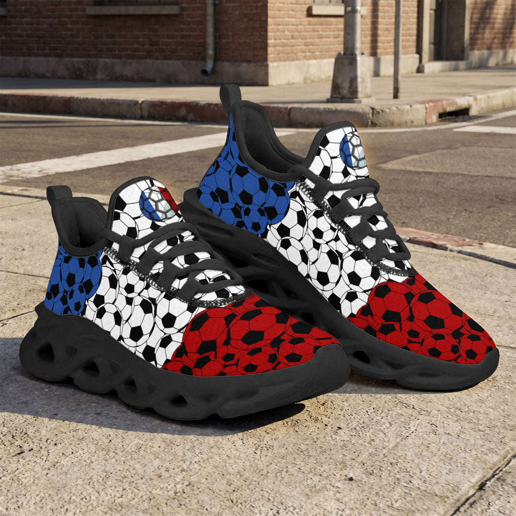 Custom 2026 World Cup France Sneakers DIY Country Flag Running Shoes Lightweight Sport Shoes Gift for Football Fans Personalized Team Name and Logo FN003-F023103-14