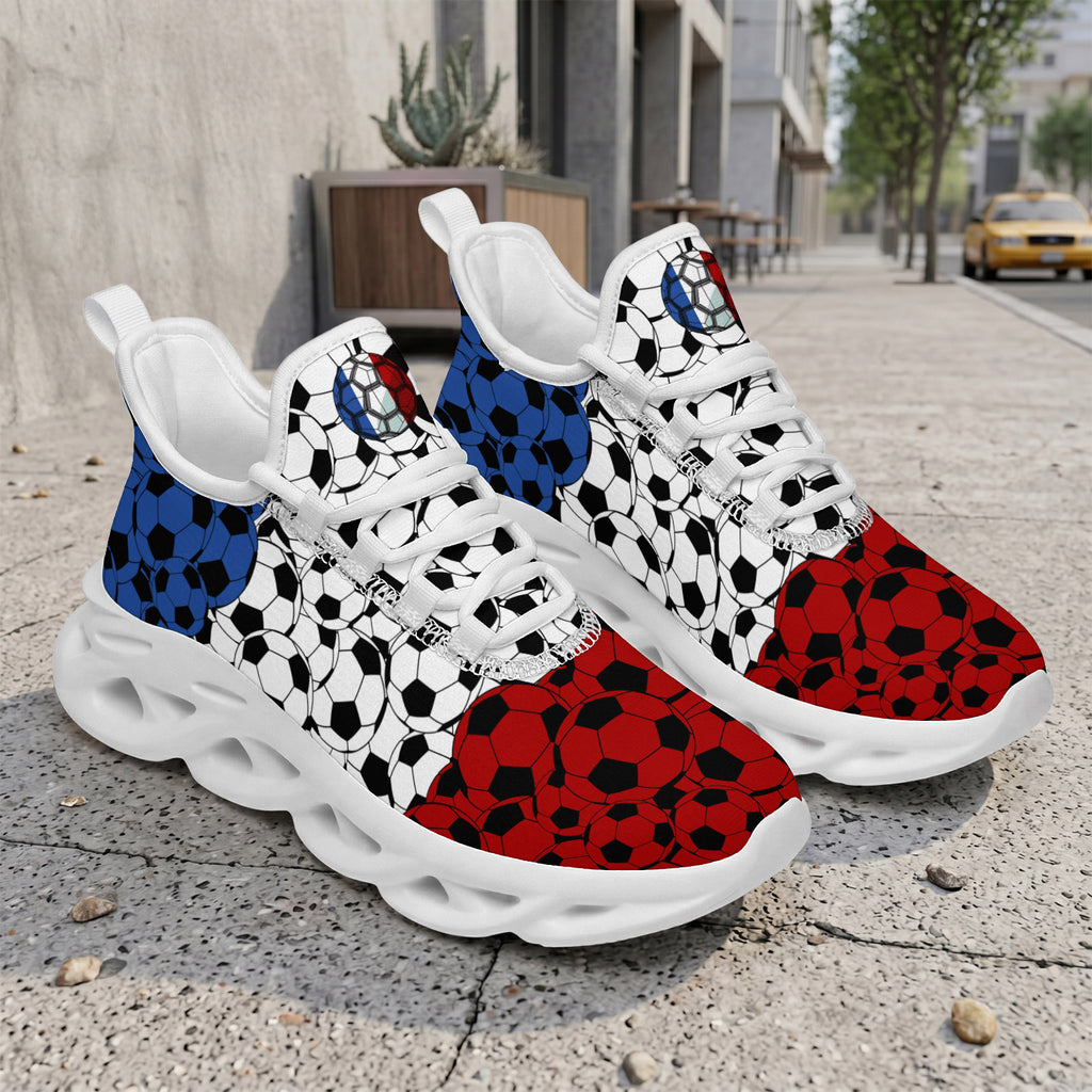 Custom 2026 World Cup France Sneakers DIY Country Flag Running Shoes Lightweight Sport Shoes Gift for Football Fans Personalized Team Name and Logo FN003-F023103-14