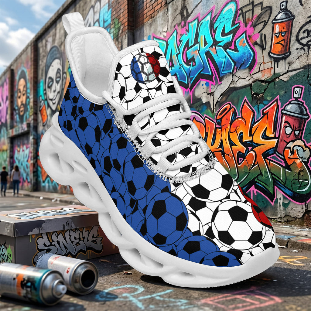 Custom 2026 World Cup France Sneakers DIY Country Flag Running Shoes Lightweight Sport Shoes Gift for Football Fans Personalized Team Name and Logo FN003-F023103-15