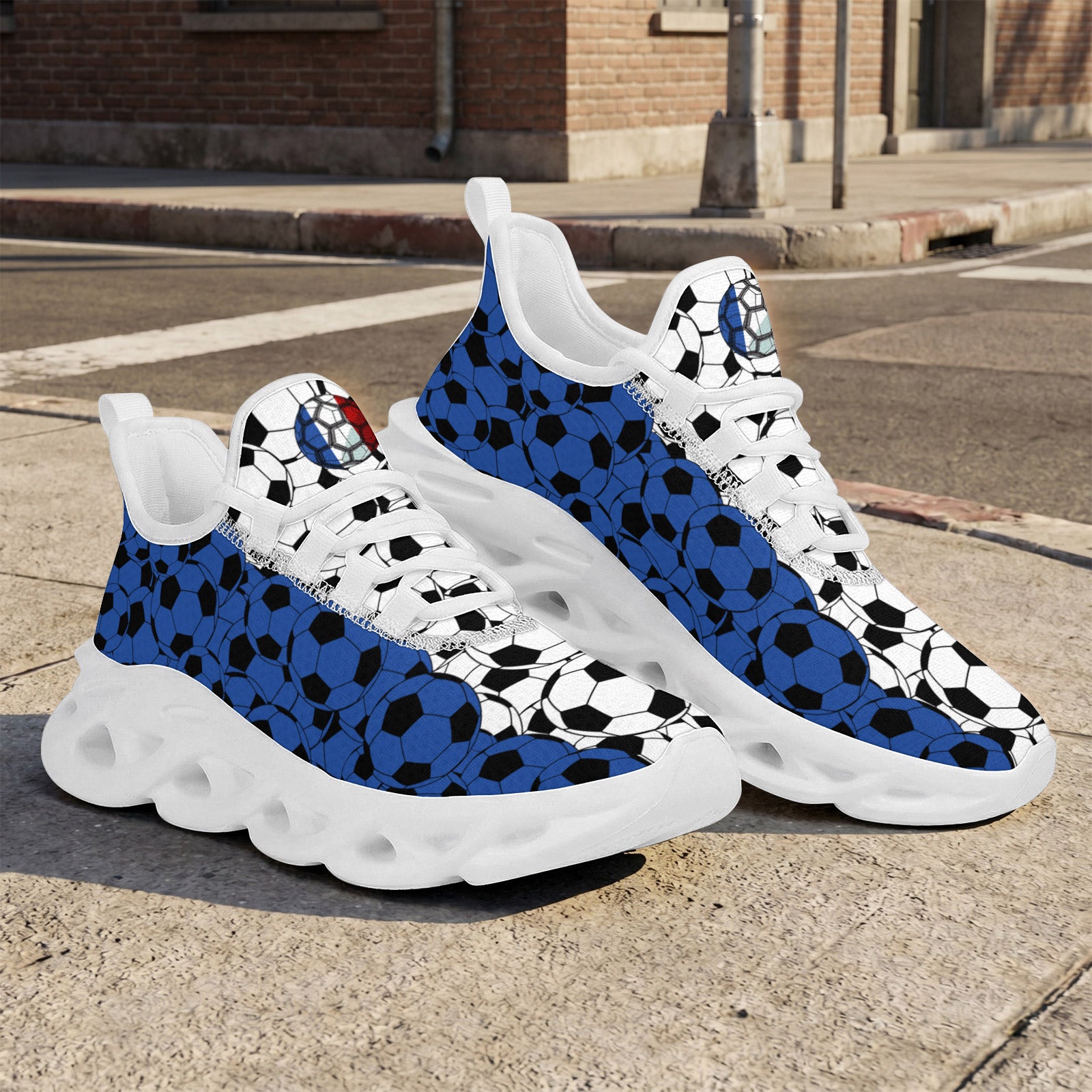 Custom 2026 World Cup France Sneakers DIY Country Flag Running Shoes Lightweight Sport Shoes Gift for Football Fans Personalized Team Name and Logo FN003-F023103-15