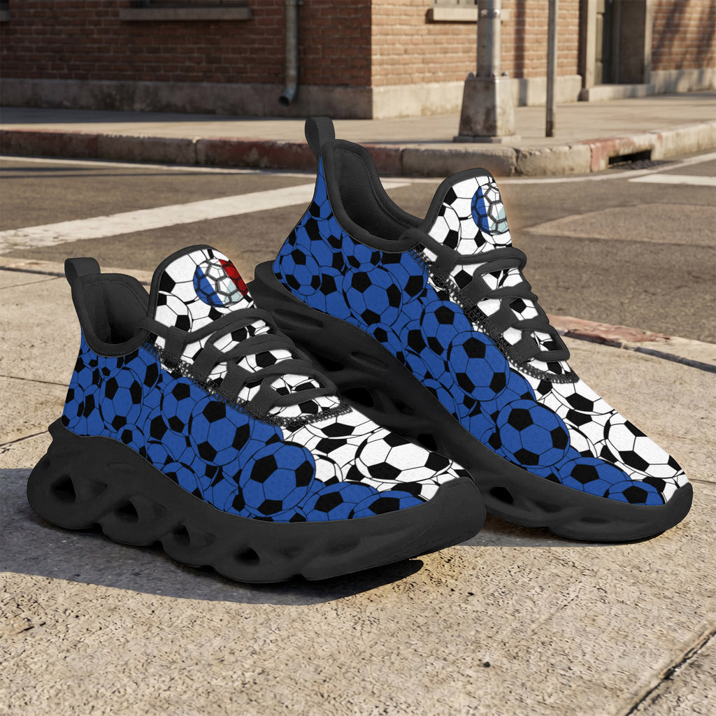 Custom 2026 World Cup France Sneakers DIY Country Flag Running Shoes Lightweight Sport Shoes Gift for Football Fans Personalized Team Name and Logo FN003-F023103-15