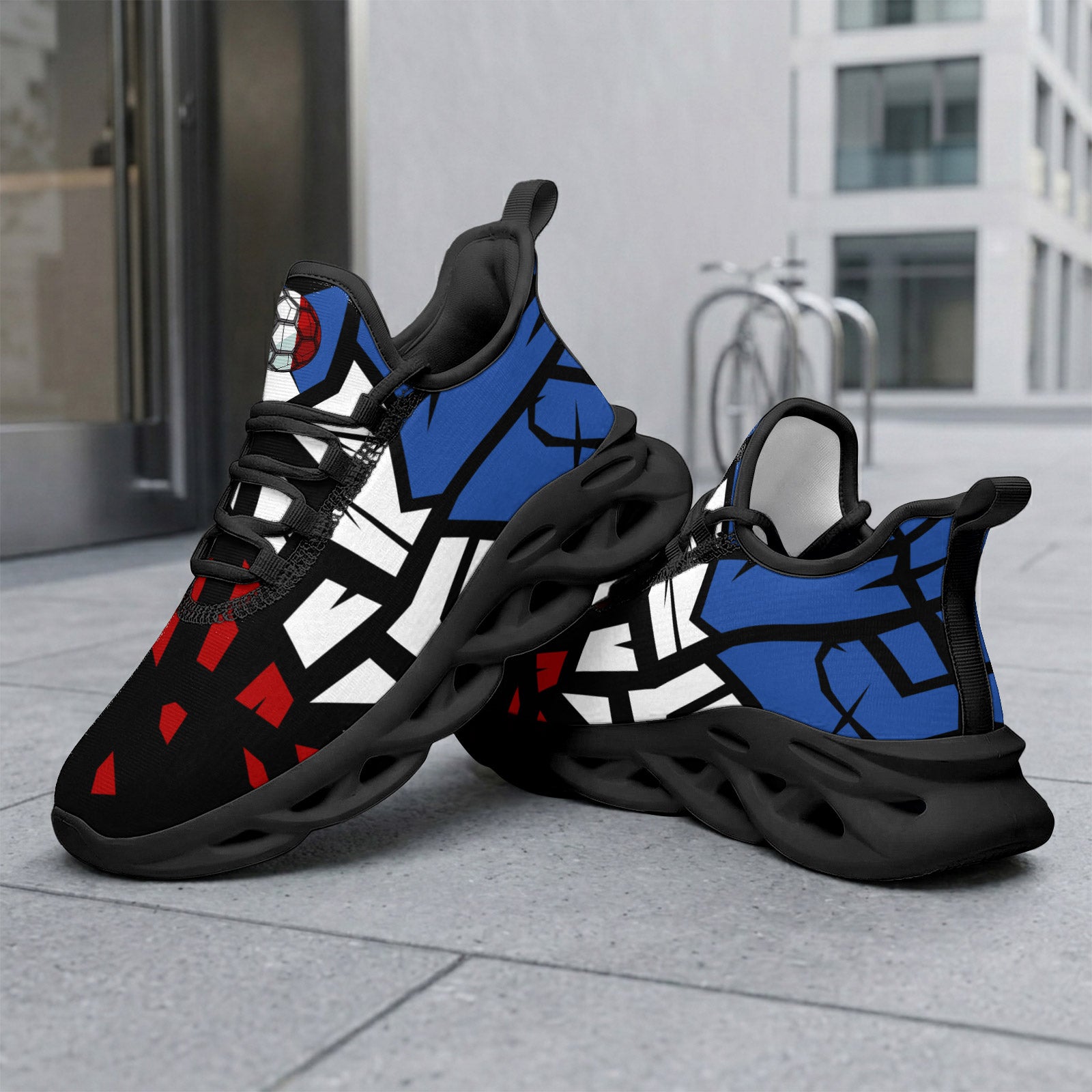 Custom 2026 World Cup France Sneakers DIY Country Flag Running Shoes Lightweight Sport Shoes Gift for Football Fans Personalized Team Name and Logo FN003-F023103-16