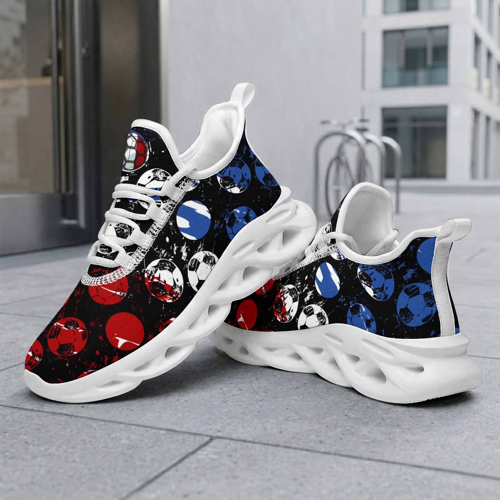 Custom 2026 World Cup France Sneakers DIY Country Flag Running Shoes Lightweight Sport Shoes Gift for Football Fans Personalized Team Name and Logo FN003-F023103-17