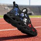 Custom 2026 World Cup France Sneakers DIY Country Flag Running Shoes Lightweight Sport Shoes Gift for Football Fans Personalized Team Name and Logo FN003-F023103-17