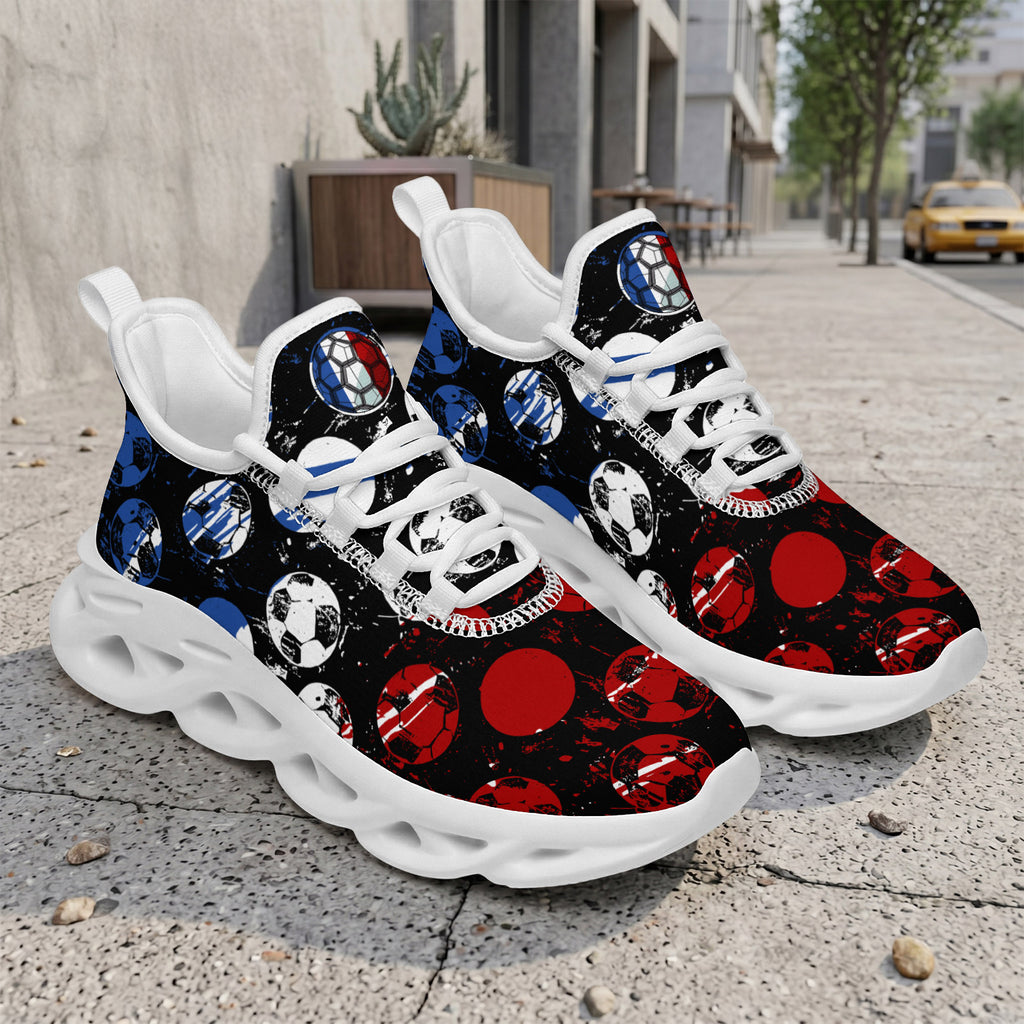 Custom 2026 World Cup France Sneakers DIY Country Flag Running Shoes Lightweight Sport Shoes Gift for Football Fans Personalized Team Name and Logo FN003-F023103-17