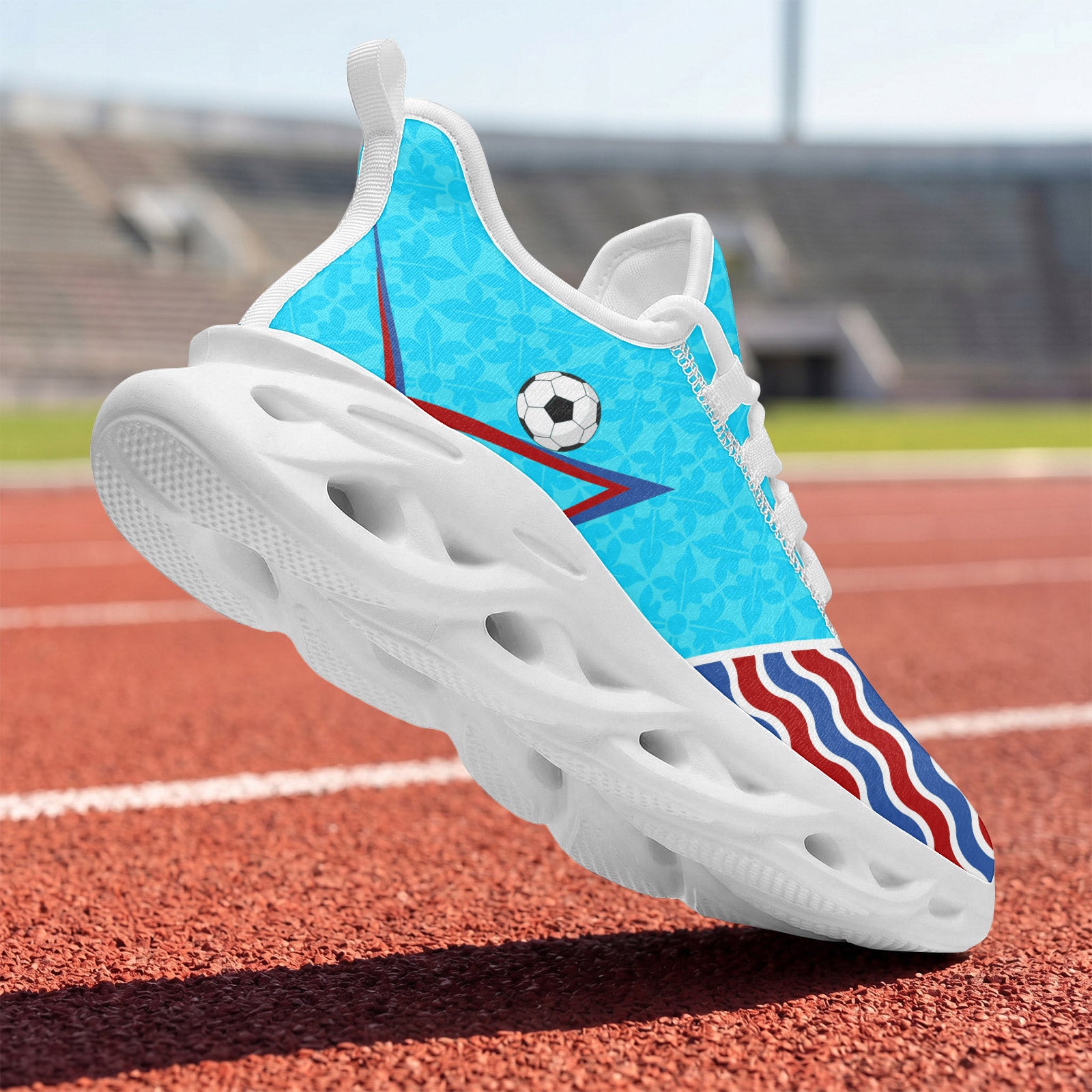 Custom 2026 World Cup France Sneakers DIY Country Flag Running Shoes Lightweight Sport Shoes Gift for Football Fans Personalized Team Name and Logo FN003-F023103-19