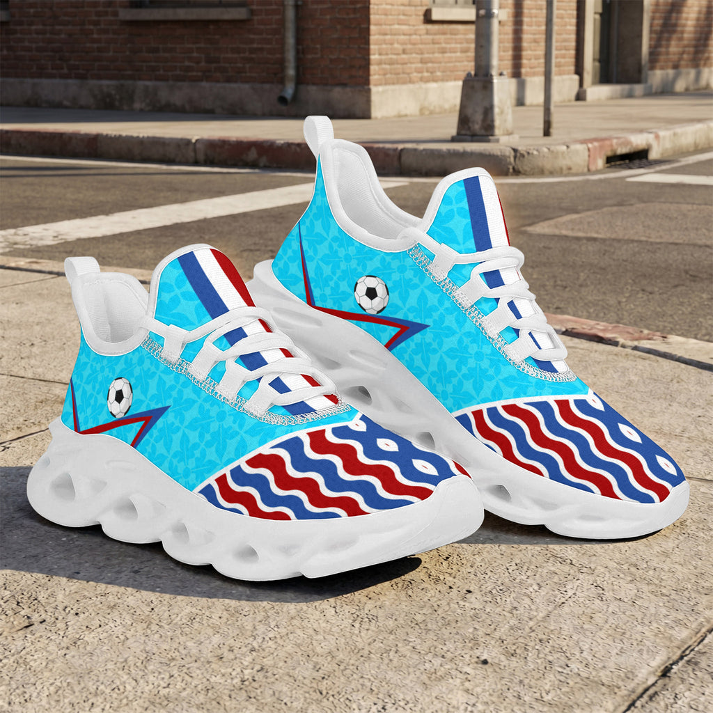 Custom 2026 World Cup France Sneakers DIY Country Flag Running Shoes Lightweight Sport Shoes Gift for Football Fans Personalized Team Name and Logo FN003-F023103-19