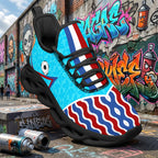 Custom 2026 World Cup France Sneakers DIY Country Flag Running Shoes Lightweight Sport Shoes Gift for Football Fans Personalized Team Name and Logo FN003-F023103-19