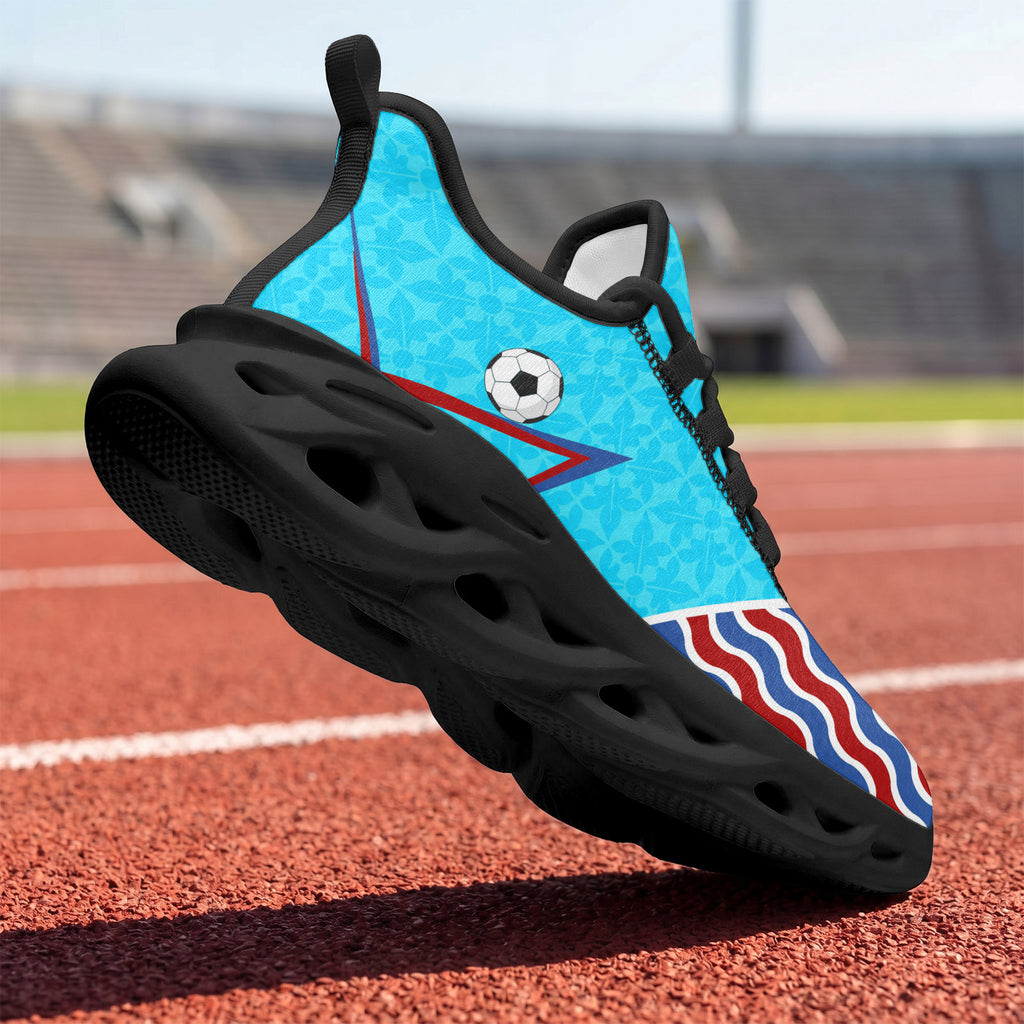 Custom 2026 World Cup France Sneakers DIY Country Flag Running Shoes Lightweight Sport Shoes Gift for Football Fans Personalized Team Name and Logo FN003-F023103-19