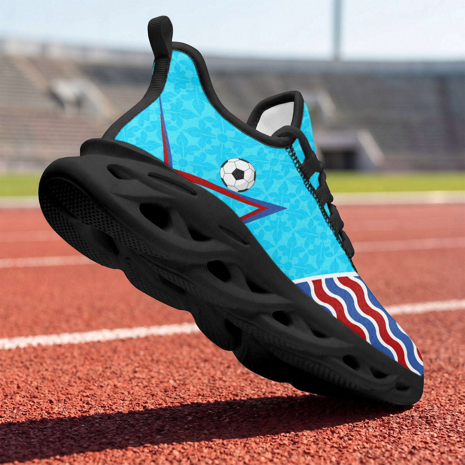 Custom 2026 World Cup France Sneakers DIY Country Flag Running Shoes Lightweight Sport Shoes Gift for Football Fans Personalized Team Name and Logo FN003-F023103-19