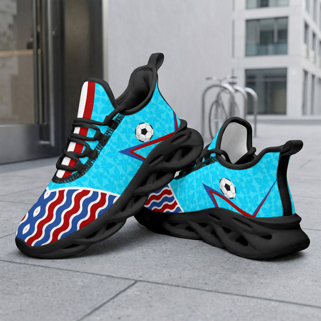 Custom 2026 World Cup France Sneakers DIY Country Flag Running Shoes Lightweight Sport Shoes Gift for Football Fans Personalized Team Name and Logo FN003-F023103-19