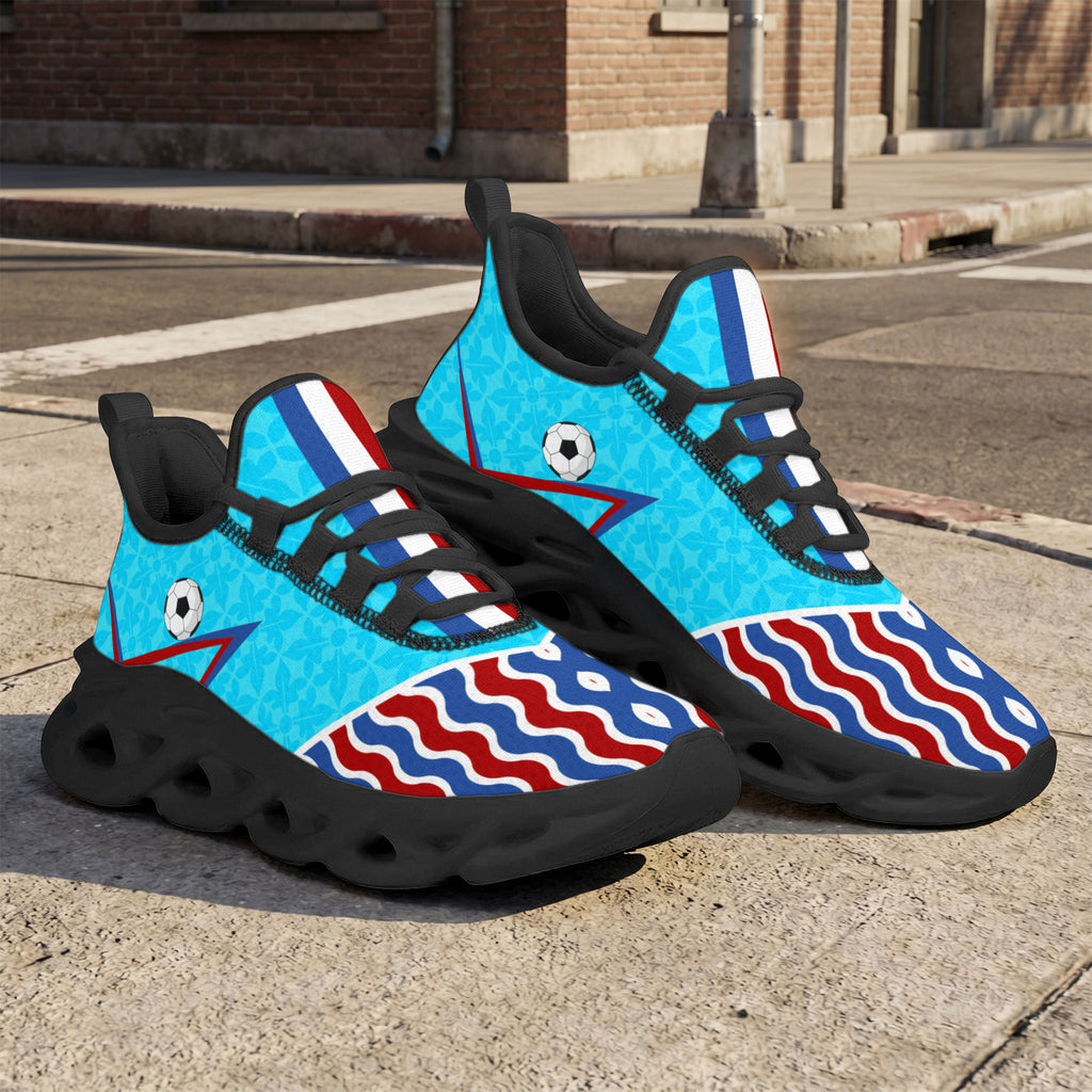 Custom 2026 World Cup France Sneakers DIY Country Flag Running Shoes Lightweight Sport Shoes Gift for Football Fans Personalized Team Name and Logo FN003-F023103-19