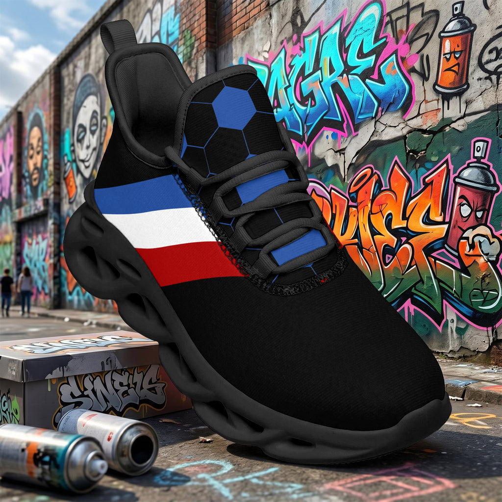Custom 2026 World Cup France Sneakers DIY Country Flag Running Shoes Lightweight Sport Shoes Gift for Football Fans Personalized Team Name and Logo FN003-F023103-20
