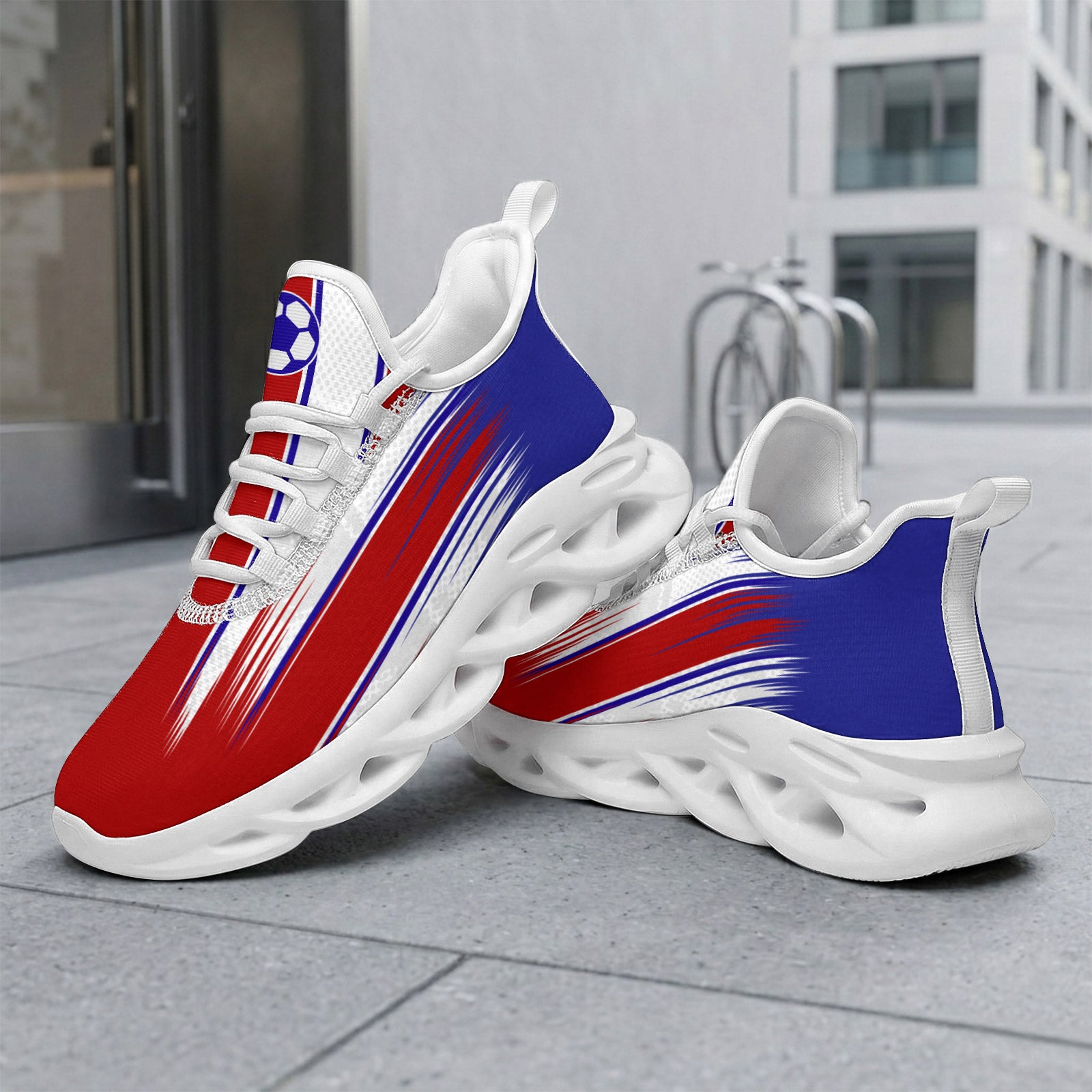 Custom 2026 World Cup France Sneakers DIY Country Flag Running Shoes Lightweight Sport Shoes Gift for Football Fans Personalized Team Name and Logo FN003-F023103-2