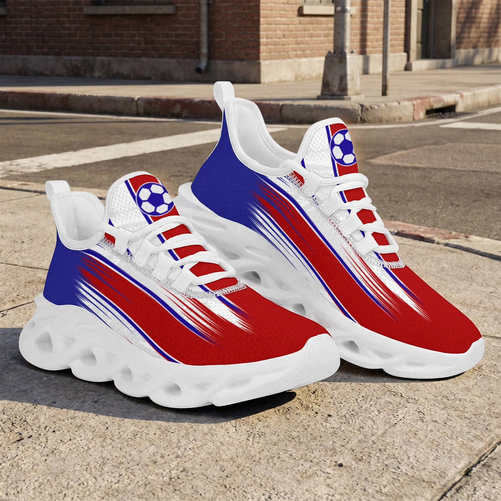 Custom 2026 World Cup France Sneakers DIY Country Flag Running Shoes Lightweight Sport Shoes Gift for Football Fans Personalized Team Name and Logo FN003-F023103-2