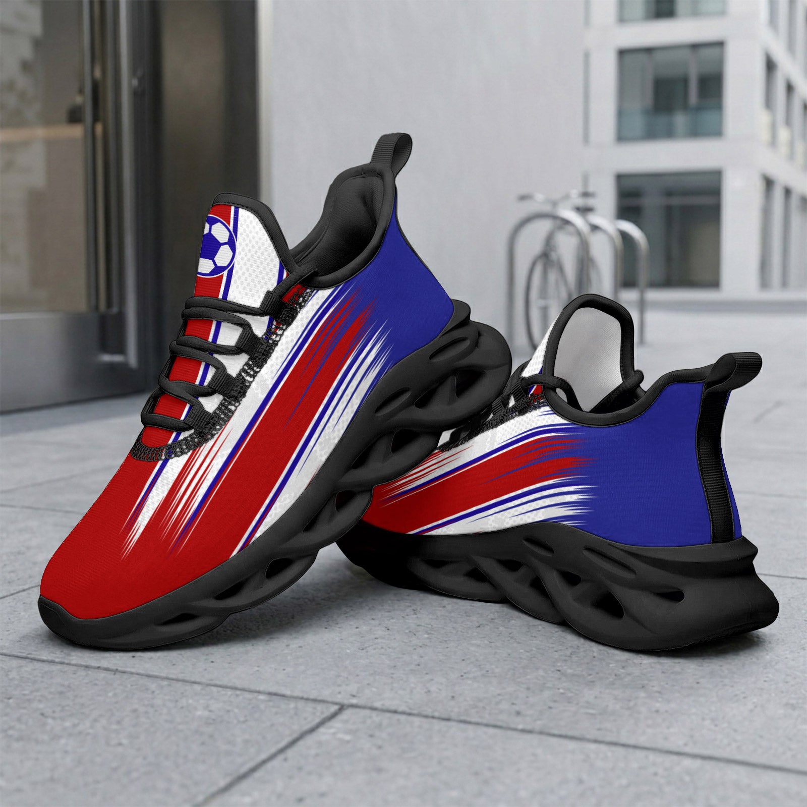 Custom 2026 World Cup France Sneakers DIY Country Flag Running Shoes Lightweight Sport Shoes Gift for Football Fans Personalized Team Name and Logo FN003-F023103-2