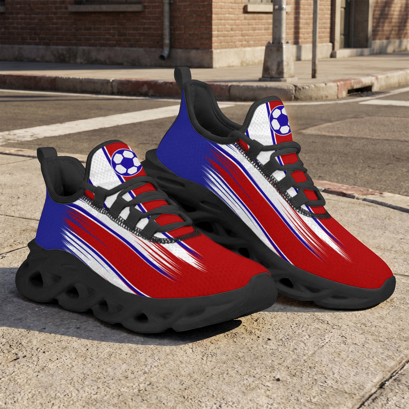 Custom 2026 World Cup France Sneakers DIY Country Flag Running Shoes Lightweight Sport Shoes Gift for Football Fans Personalized Team Name and Logo FN003-F023103-2