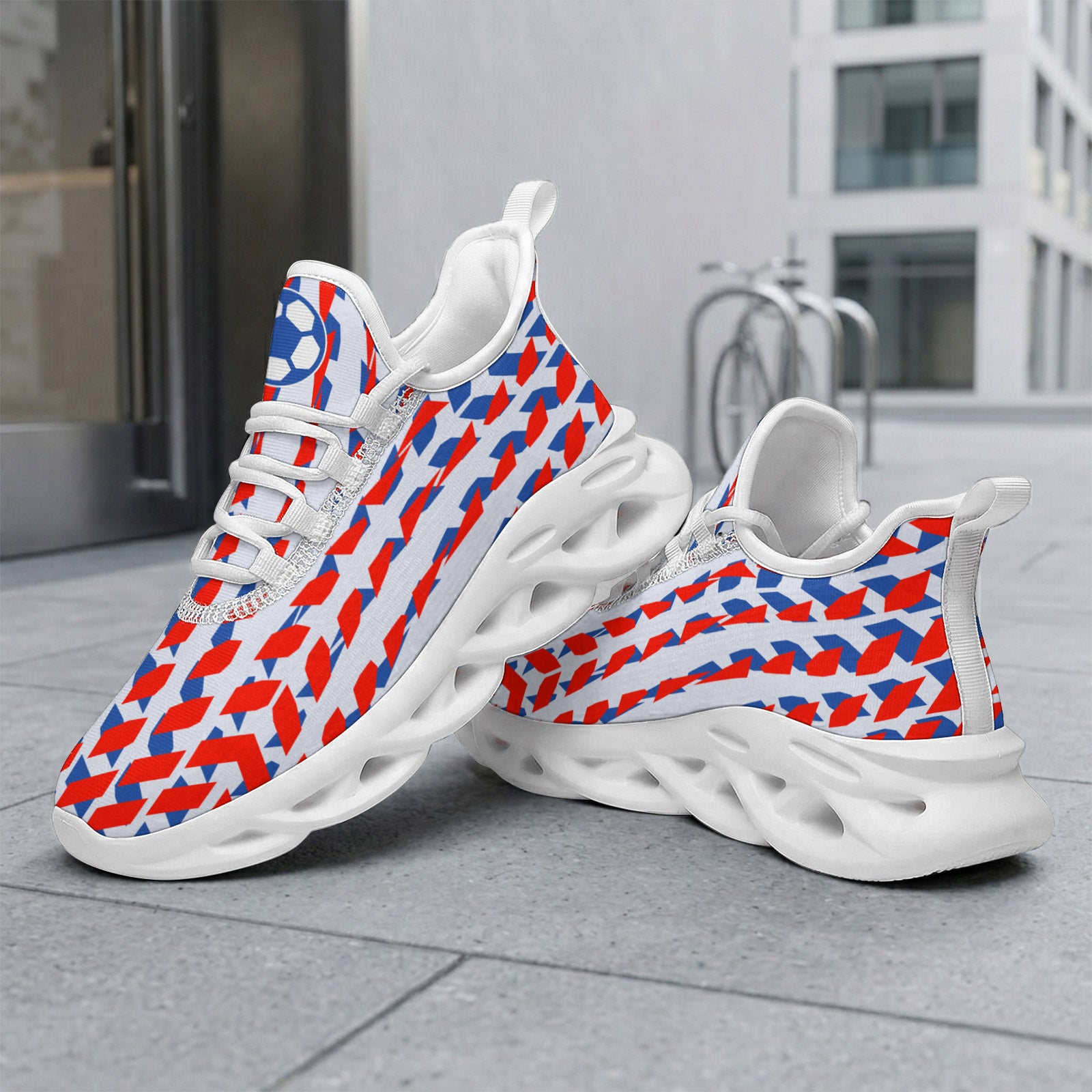 Custom 2026 World Cup France Sneakers DIY Country Flag Running Shoes Lightweight Sport Shoes Gift for Football Fans Personalized Team Name and Logo FN003-F023103-3