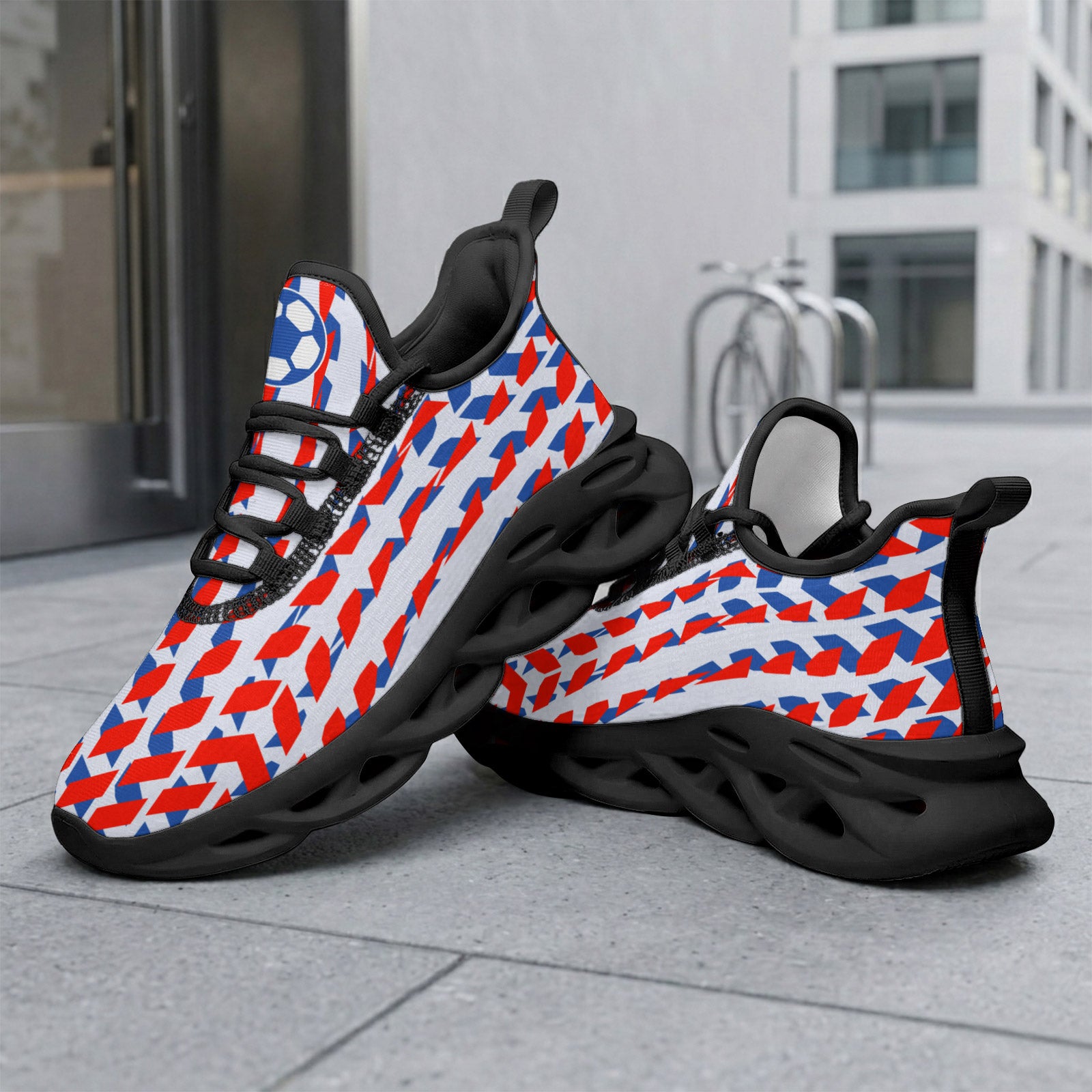 Custom 2026 World Cup France Sneakers DIY Country Flag Running Shoes Lightweight Sport Shoes Gift for Football Fans Personalized Team Name and Logo FN003-F023103-3