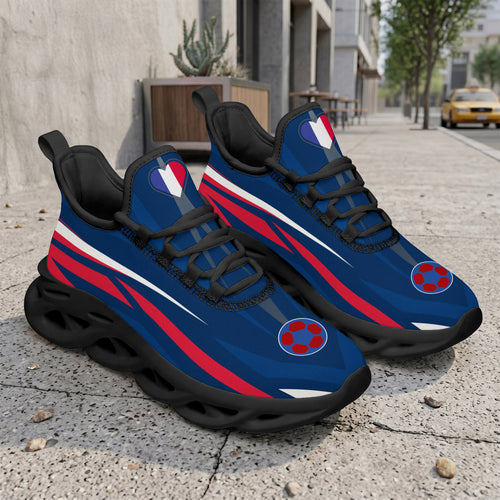 Custom 2026 World Cup France Sneakers DIY Country Flag Running Shoes Lightweight Sport Shoes Gift for Football Fans Personalized Team Name and Logo FN003-F023103-4
