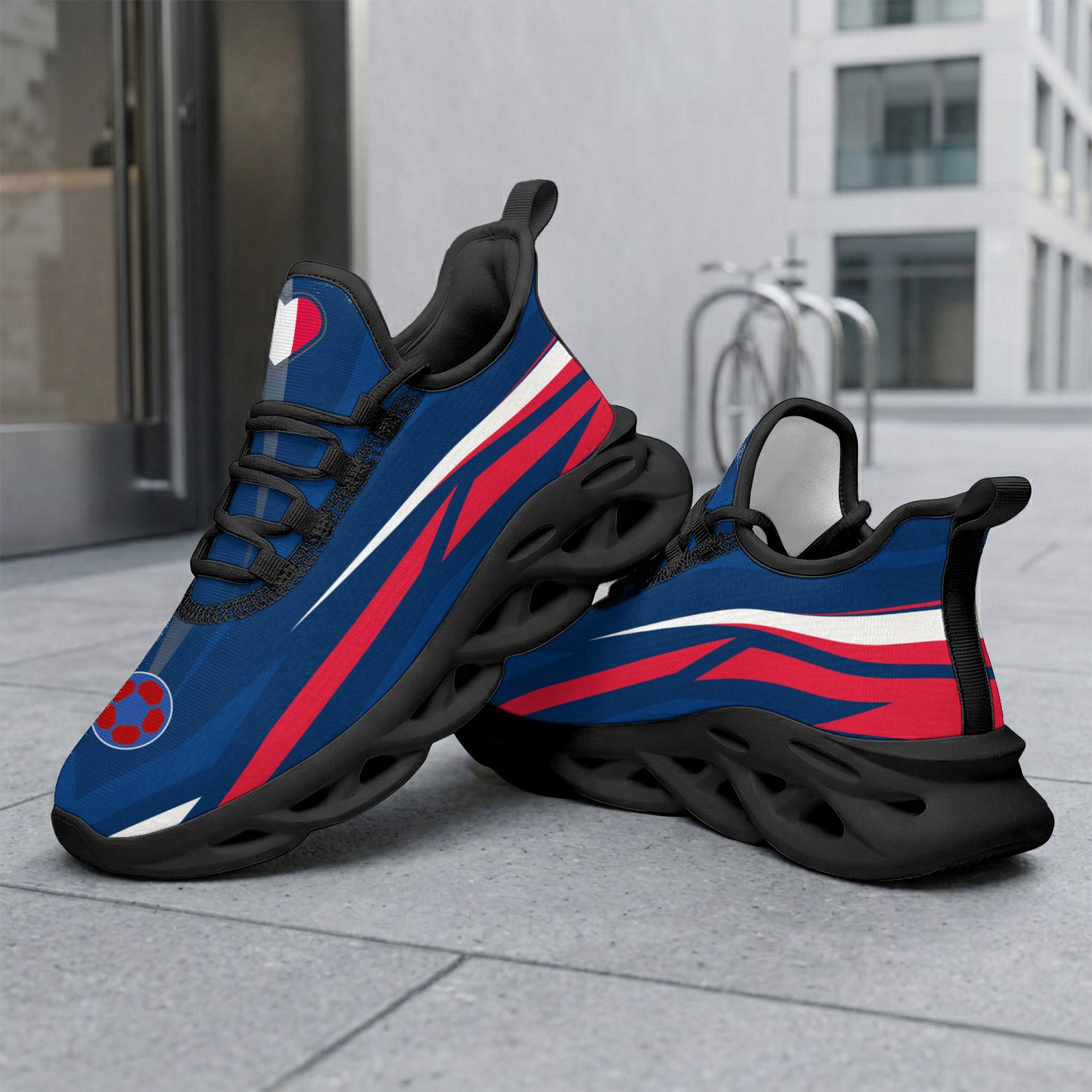 Custom 2026 World Cup France Sneakers DIY Country Flag Running Shoes Lightweight Sport Shoes Gift for Football Fans Personalized Team Name and Logo FN003-F023103-4