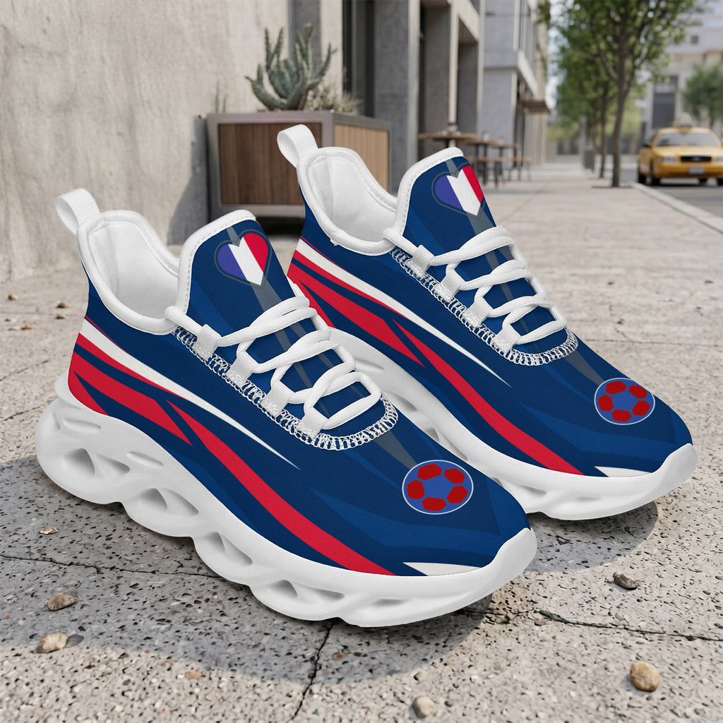 Custom 2026 World Cup France Sneakers DIY Country Flag Running Shoes Lightweight Sport Shoes Gift for Football Fans Personalized Team Name and Logo FN003-F023103-4
