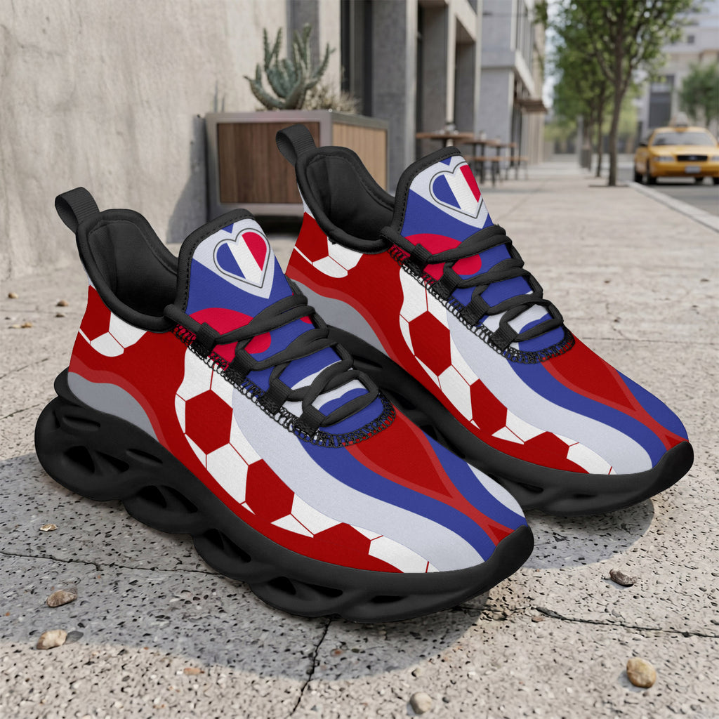 Custom 2026 World Cup France Sneakers DIY Country Flag Running Shoes Lightweight Sport Shoes Gift for Football Fans Personalized Team Name and Logo FN003-F023103-5