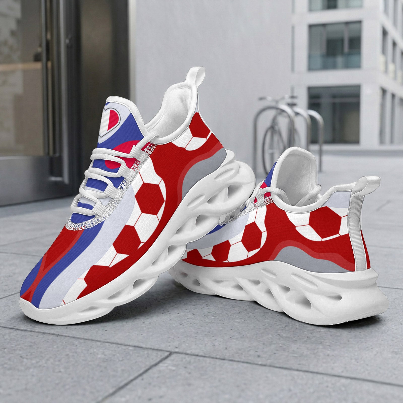 Custom 2026 World Cup France Sneakers DIY Country Flag Running Shoes Lightweight Sport Shoes Gift for Football Fans Personalized Team Name and Logo FN003-F023103-5