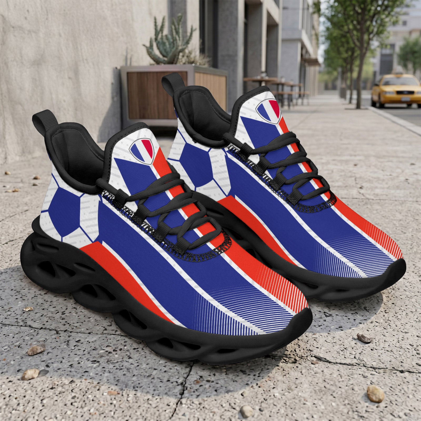 Custom 2026 World Cup France Sneakers DIY Country Flag Running Shoes Lightweight Sport Shoes Gift for Football Fans Personalized Team Name and Logo FN003-F023103-6