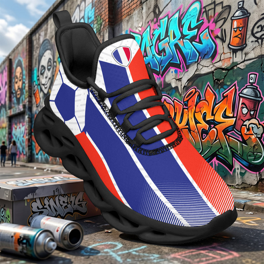 Custom 2026 World Cup France Sneakers DIY Country Flag Running Shoes Lightweight Sport Shoes Gift for Football Fans Personalized Team Name and Logo FN003-F023103-6