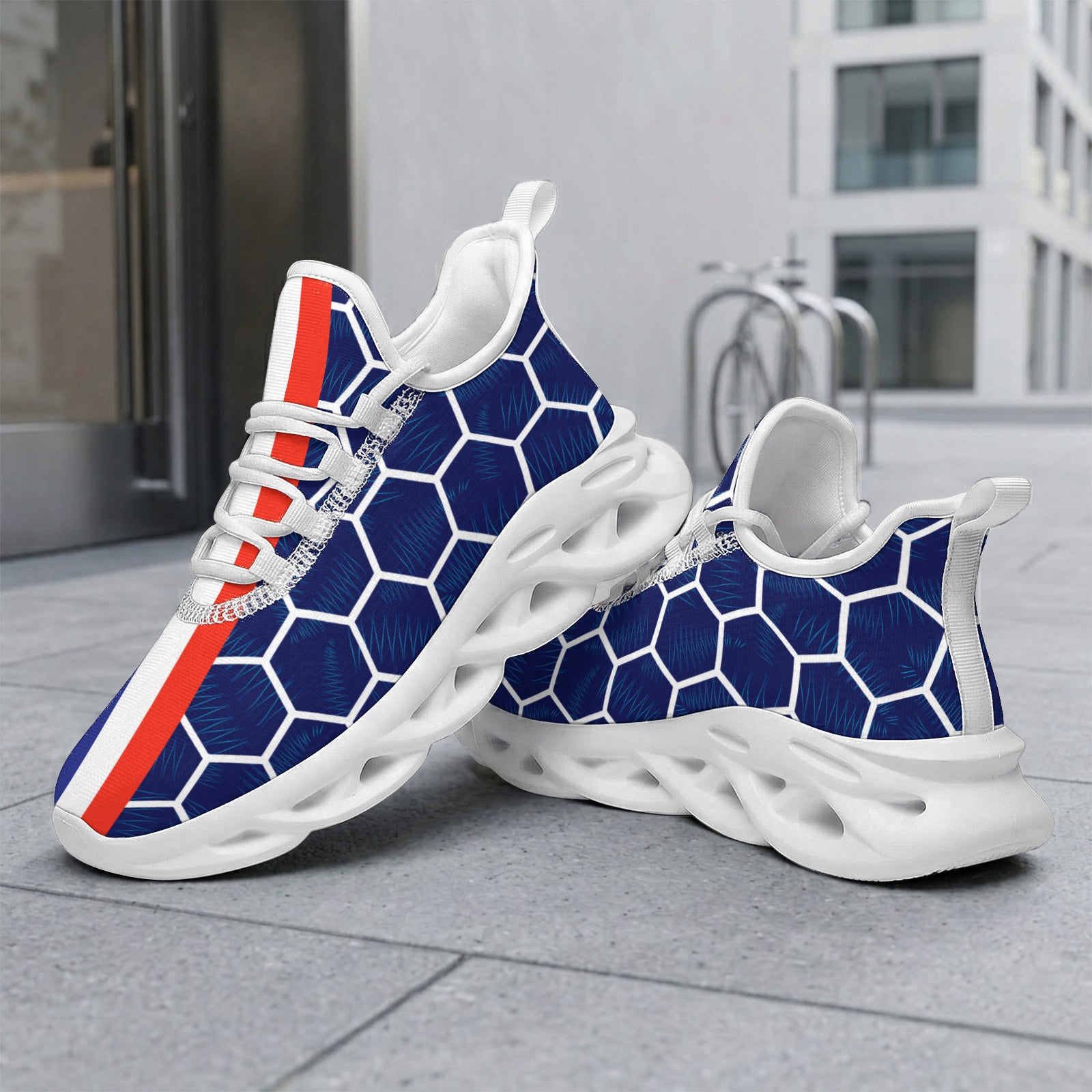 Custom 2026 World Cup France Sneakers DIY Country Flag Running Shoes Lightweight Sport Shoes Gift for Football Fans Personalized Team Name and Logo FN003-F023103-7