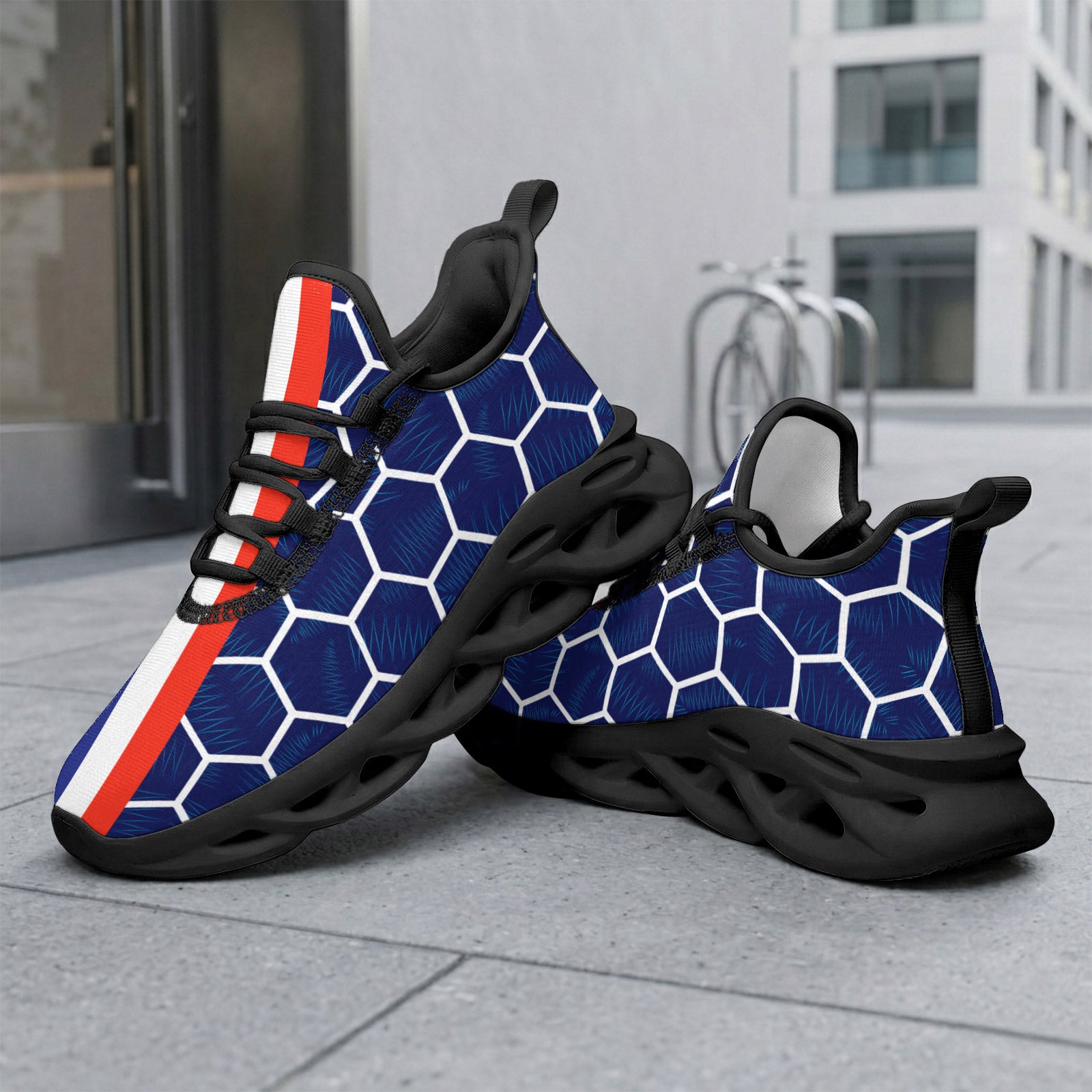 Custom 2026 World Cup France Sneakers DIY Country Flag Running Shoes Lightweight Sport Shoes Gift for Football Fans Personalized Team Name and Logo FN003-F023103-7