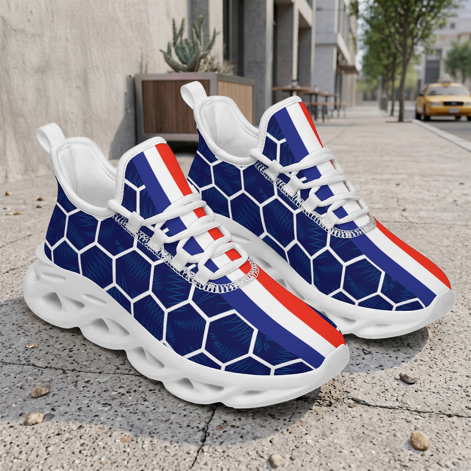Custom 2026 World Cup France Sneakers DIY Country Flag Running Shoes Lightweight Sport Shoes Gift for Football Fans Personalized Team Name and Logo FN003-F023103-7