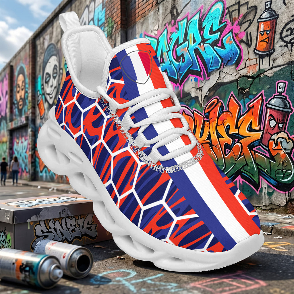 Custom 2026 World Cup France Sneakers DIY Country Flag Running Shoes Lightweight Sport Shoes Gift for Football Fans Personalized Team Name and Logo FN003-F023103-8
