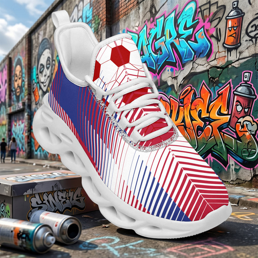 Custom 2026 World Cup France Sneakers DIY Country Flag Running Shoes Lightweight Sport Shoes Gift for Football Fans Personalized Team Name and Logo FN003-F023103-9