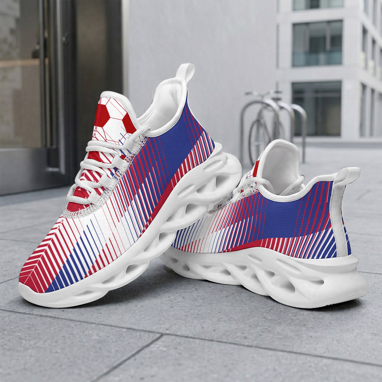 Custom 2026 World Cup France Sneakers DIY Country Flag Running Shoes Lightweight Sport Shoes Gift for Football Fans Personalized Team Name and Logo FN003-F023103-9