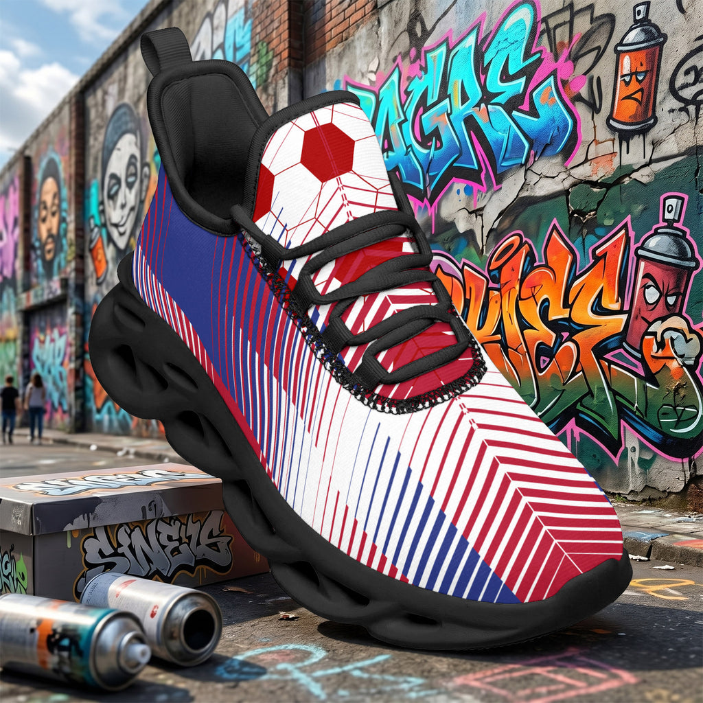 Custom 2026 World Cup France Sneakers DIY Country Flag Running Shoes Lightweight Sport Shoes Gift for Football Fans Personalized Team Name and Logo FN003-F023103-9