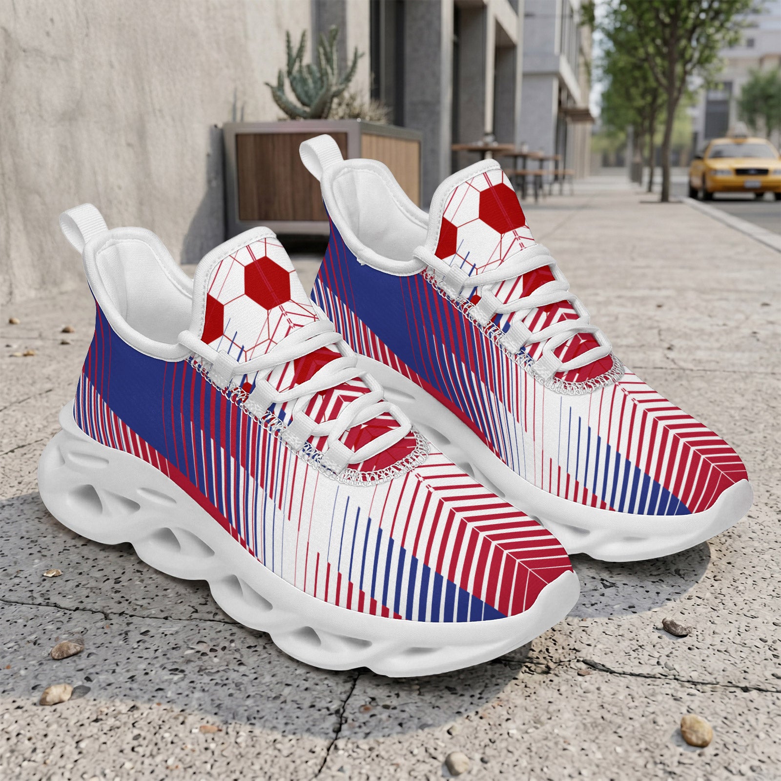 Custom 2026 World Cup France Sneakers DIY Country Flag Running Shoes Lightweight Sport Shoes Gift for Football Fans Personalized Team Name and Logo FN003-F023103-9