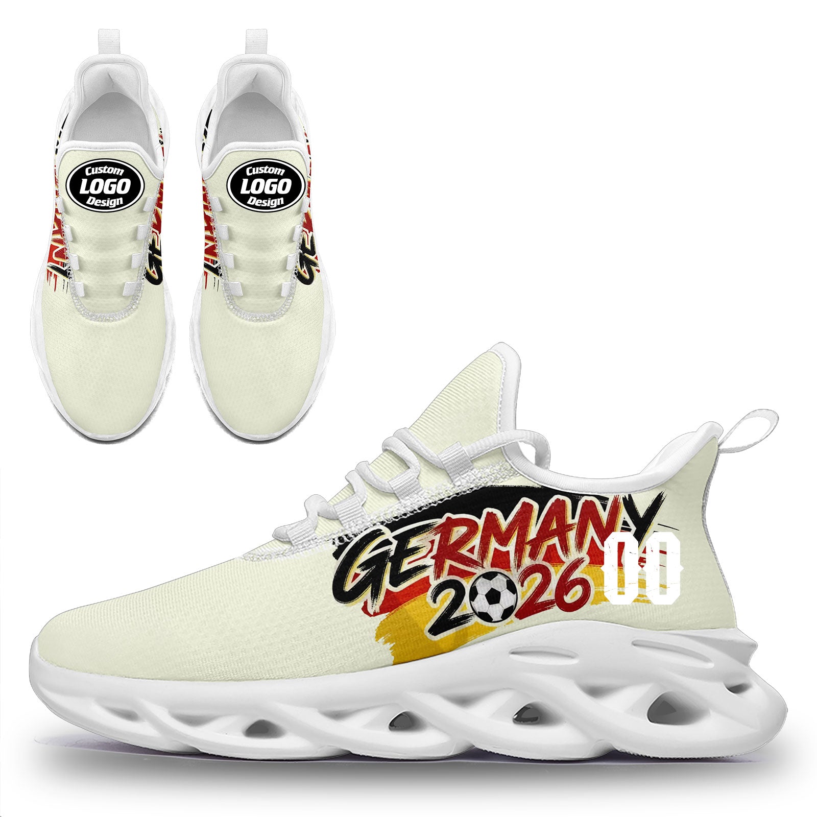 Custom 2026 World Cup Germany High Quality Soccer Stadium Version Jersey Sneakers Sports Shoes and Hat Combo Offer Personalized Team Name and Logo ZH-F025071-10