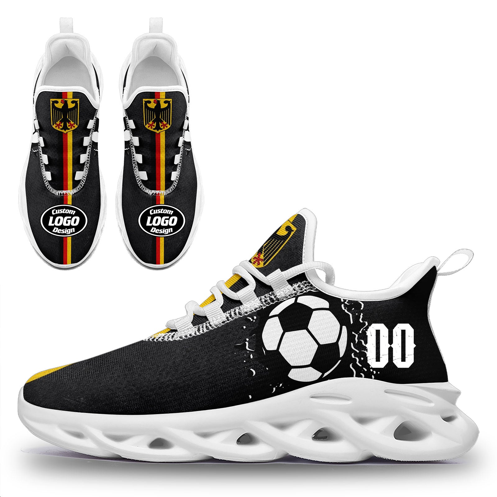 Custom 2026 World Cup Germany High Quality Soccer Stadium Version Jersey Sneakers Sports Shoes and Hat Combo Offer Personalized Team Name and Logo ZH-F025071-1