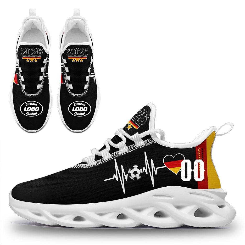 Custom 2026 World Cup Germany High Quality Soccer Stadium Version Jersey Sneakers Sports Shoes and Hat Combo Offer Personalized Team Name and Logo ZH-F025071-5